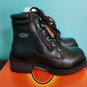 LUGZ Women's Flirt Hi Zip Boot. Black Size 5.5